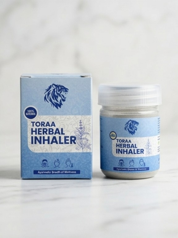 Toraa Herbal Inhaler - box & jar, front view